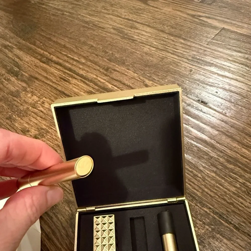 Valentino  Spike Buttery Matte Refillable Lipstick Trio and Clutch Set
